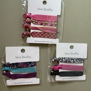 Vera Bradley Pink and Purple Hair Accessories Collection